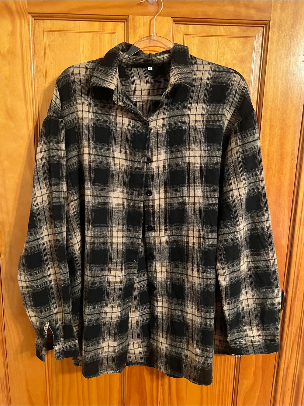 Fantaslook plaid flannel shirts for women oversize long sleeve button down